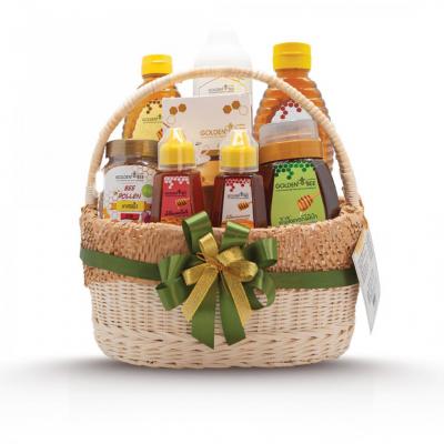 GOLDEN BEE GIFT BASKET : GOLDð