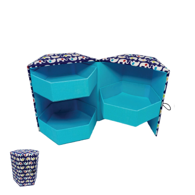 Elephant Pattern Hex 6 Box 3 layers