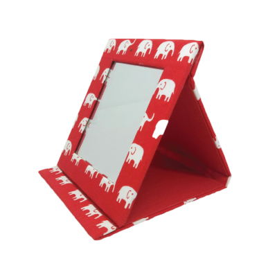 Portable Mirror Elephant Pattern