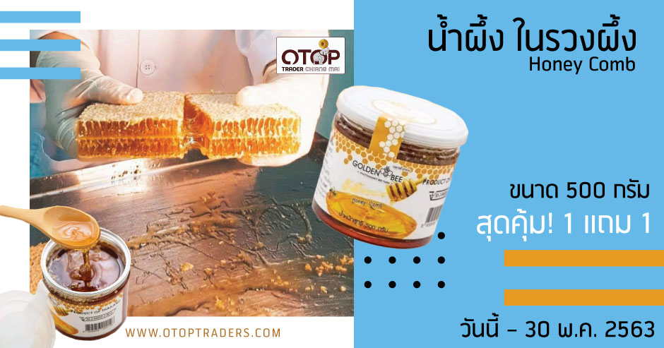 น้ำผึ้ง ในรวงผึ้ง ขนาด 500 กรัม