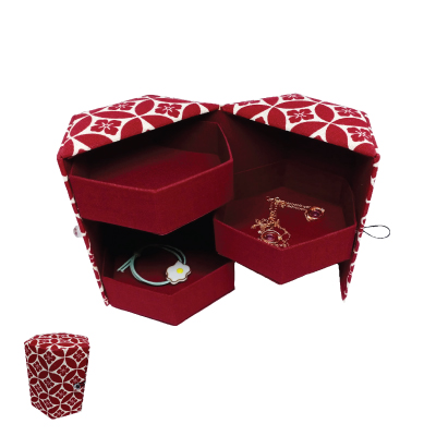 Flower pattern Hex 6 Box 3 layers