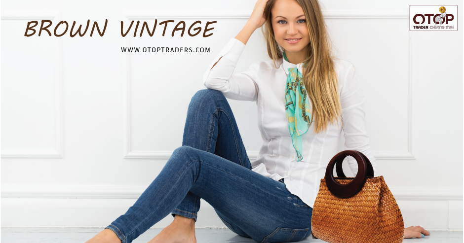 VINTAGE BROWN Krajude Handmade Bag