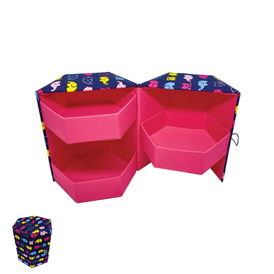 Elephant Pattern Hex 6 Box 3 layers