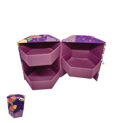 Flower pattern Hex 6 Box 3 layers